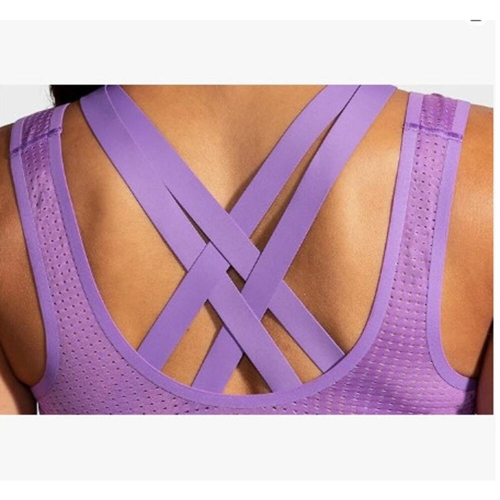 Brooks Purple Sports Bra - Picture 2 of 7